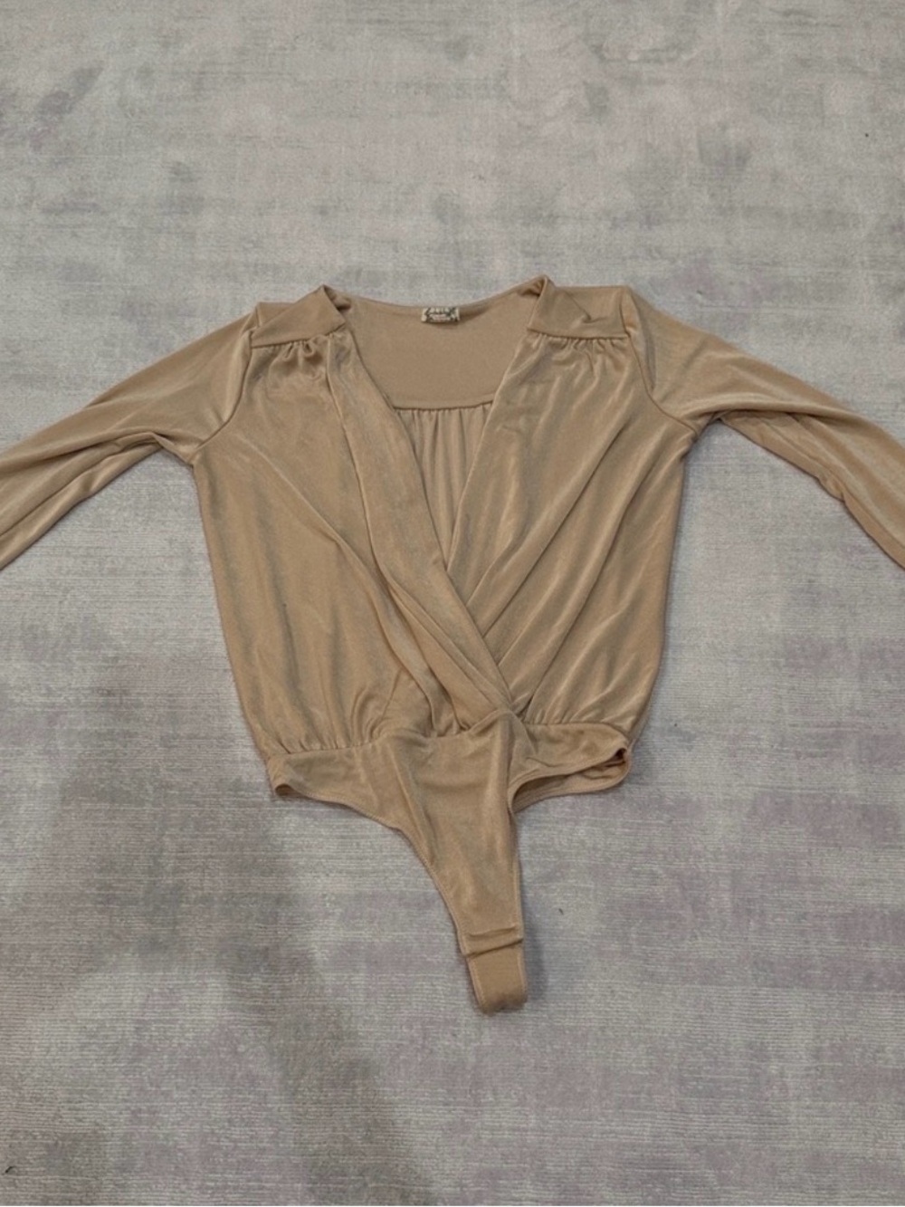 Free People Soft Taupe Scoop-Neck Top - Picture 4 of 4